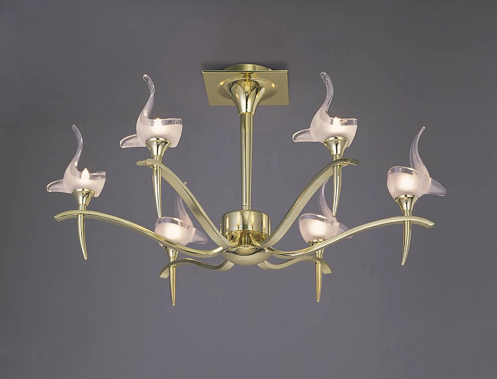 Viena Polished Brass Ceiling Lights Mantra Semi Flush Fittings Viena Polished Brass Ceiling Lights Mantra Semi Flush Fittings